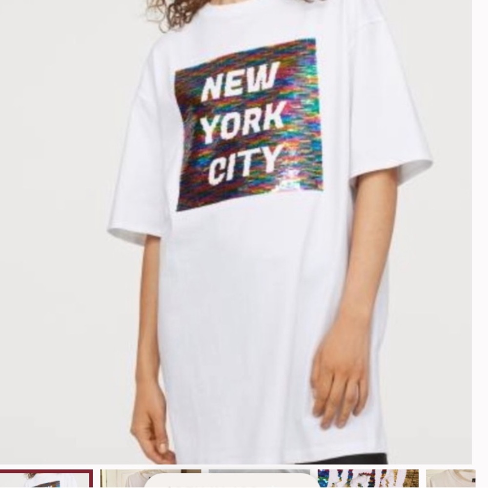 H &M sequin tee dress. NWT‎